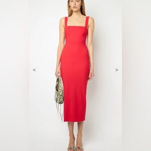 Marcia Tarot Long Dress in Red Size Small